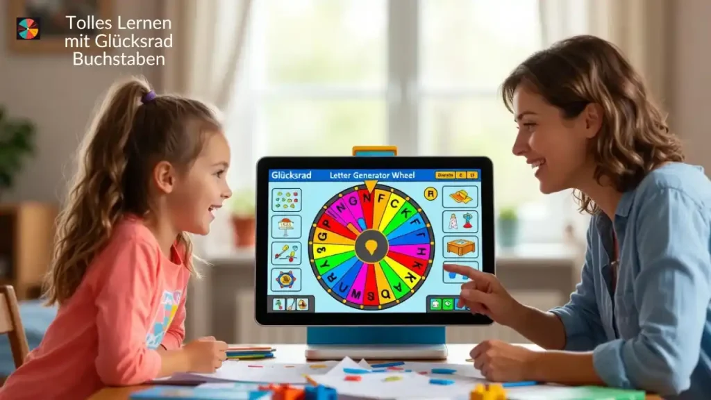 Erstaunliches Lernen mit Glücksrad-Buchstaben