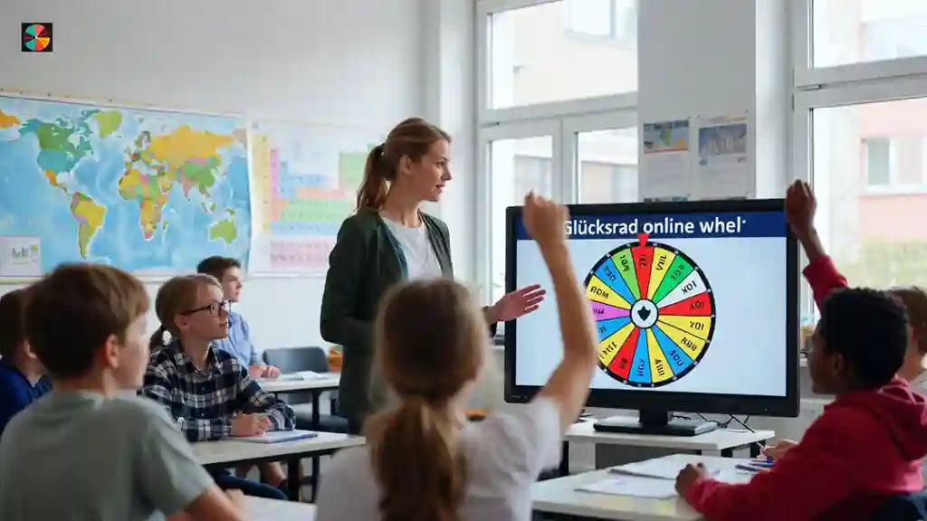 Glücksrad online im Klassenzimmer