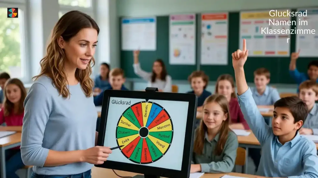 Glucksrad Namen im Klassenzimmer